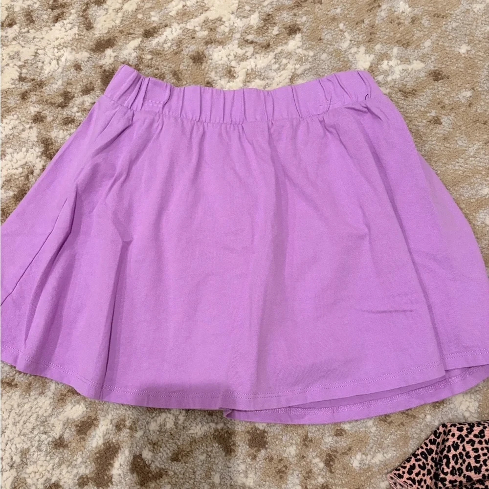 GAP Purple and Leopard Print Skort Set